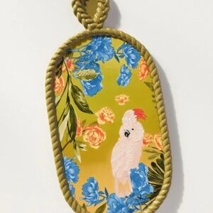NWT Anthropologie Pluma Bird Stoneware Cheese Cutting Board Small